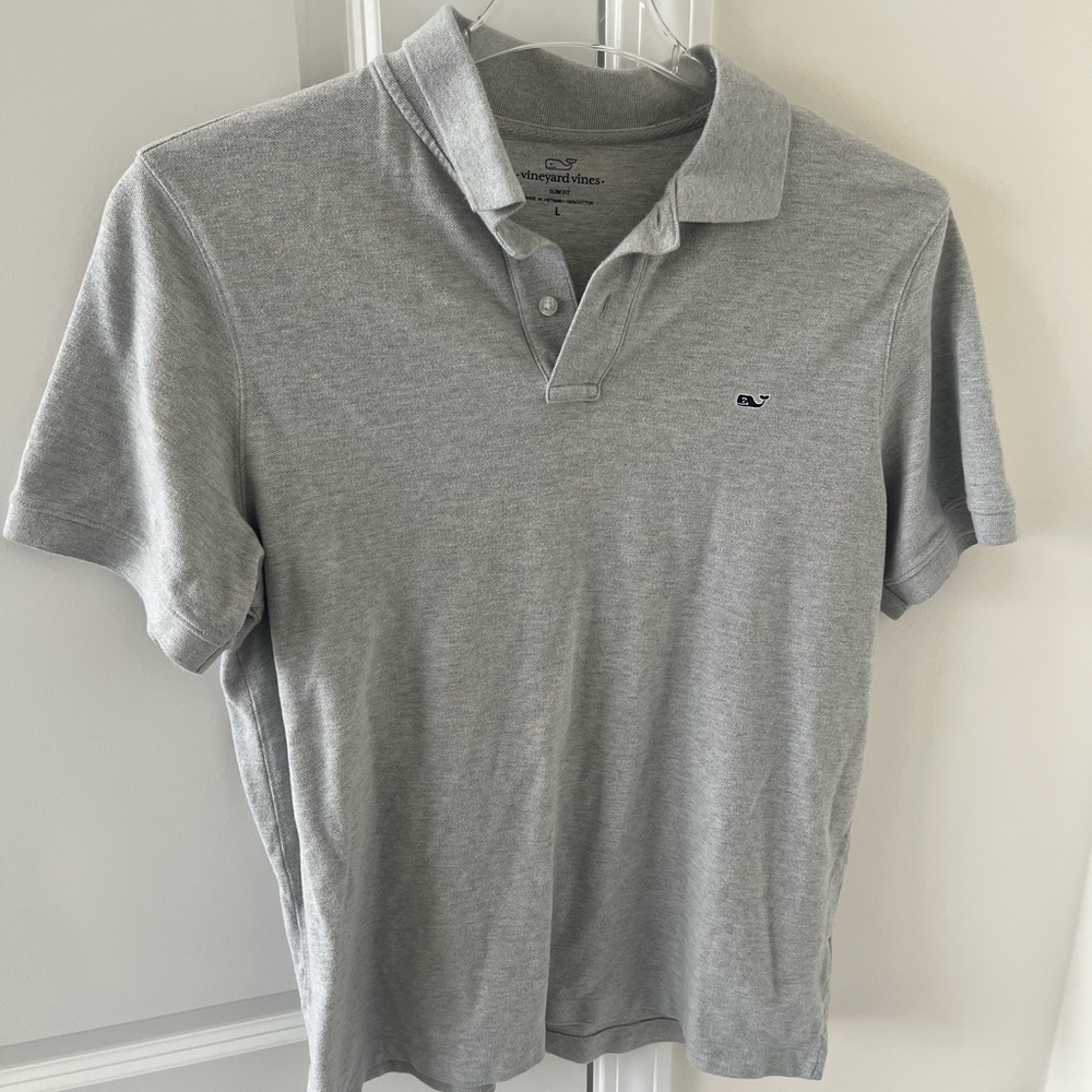 Vineyard Vines Light Gray Men's Polo Shirt